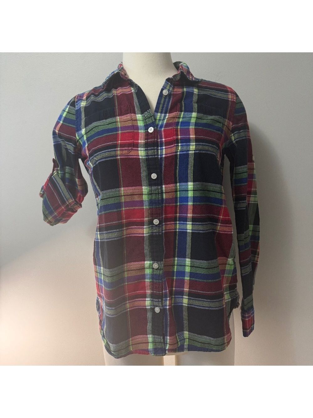Ralph Lauren Multicolor Plaid Button-Down Shirt 16
